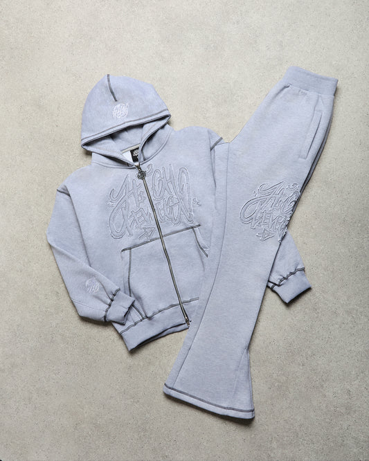 Slate Dual-Zip Hoodie