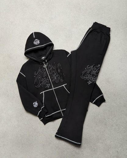 High Levels – Distressed Jogger – Obsidian