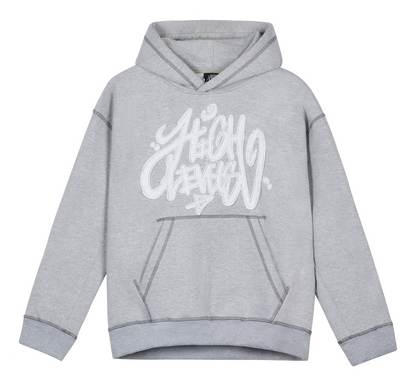 High Levels - Distressed Hoodie - Grey