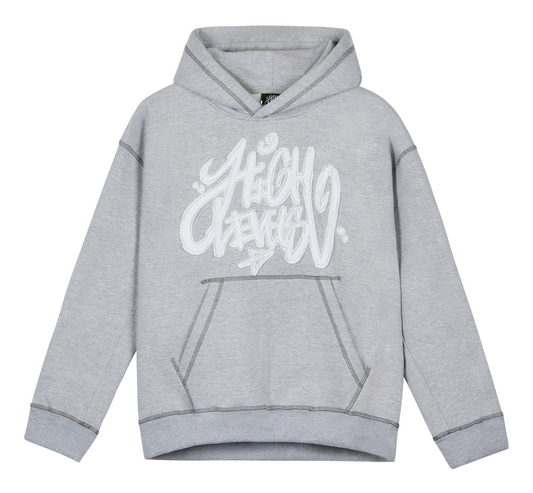 High Levels - Distressed Hoodie - Grey