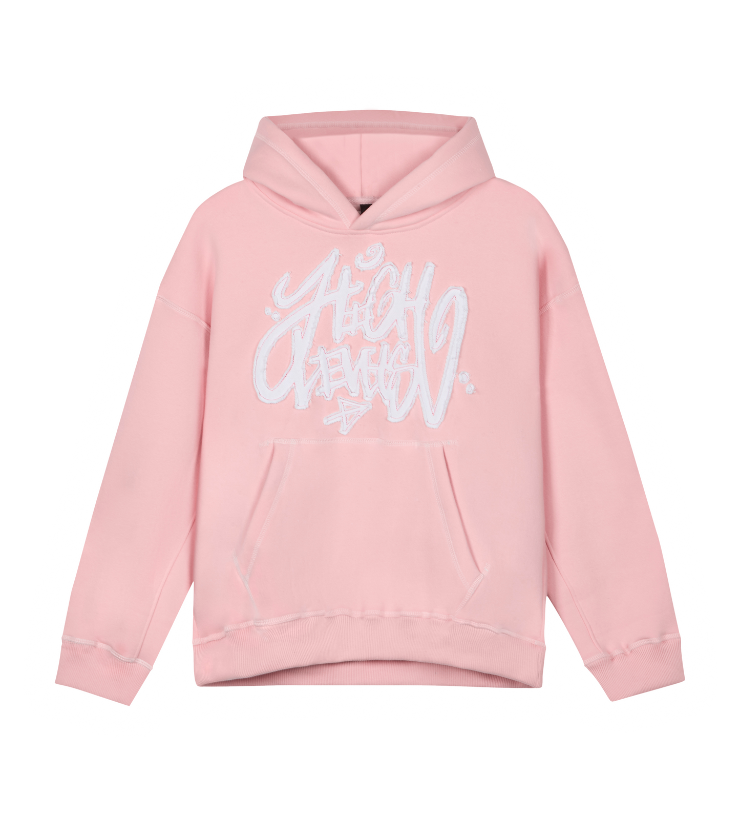 High Levels - Distressed Hoodie - Pink